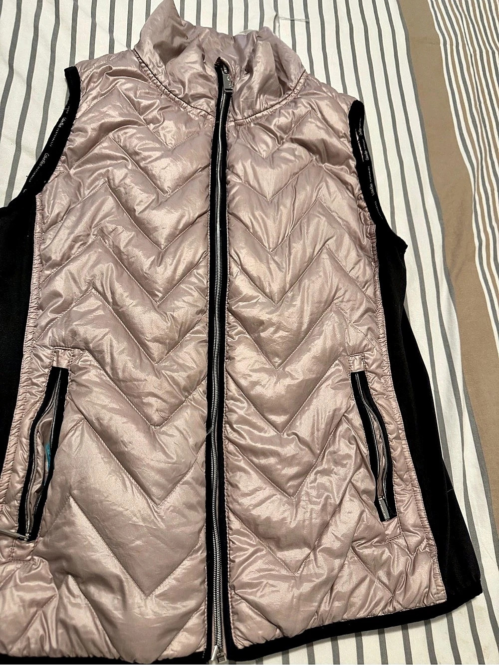 Calvin Klein Performance Quilted Puffer Vest Pink
